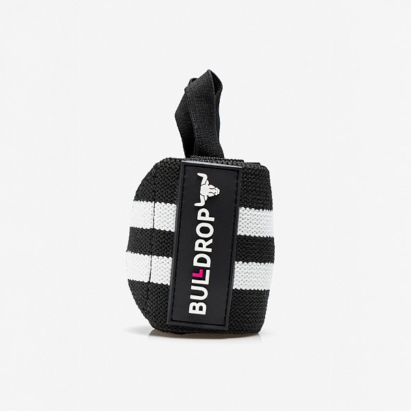 Munhequeira de Compressão Preta e Branca