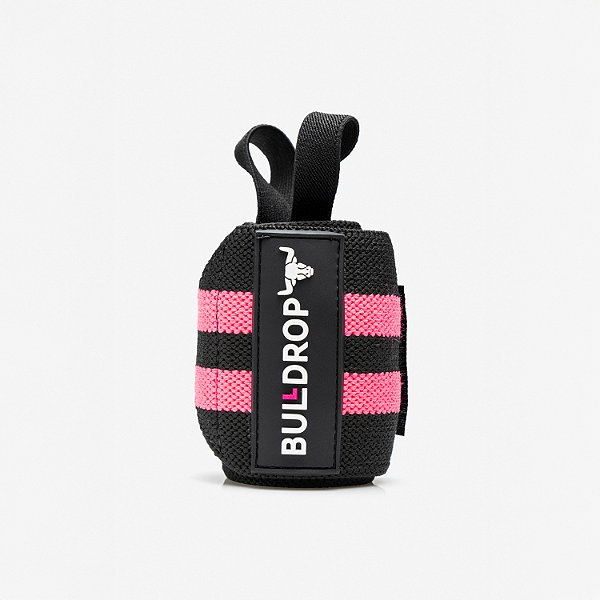 Munhequeira de Compressão Preta e Rosa