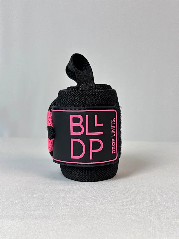 Munhequeira de Compressão Preta e Rosa