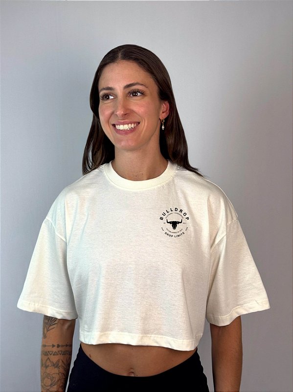 Cropped Oversized  Off-White Circular