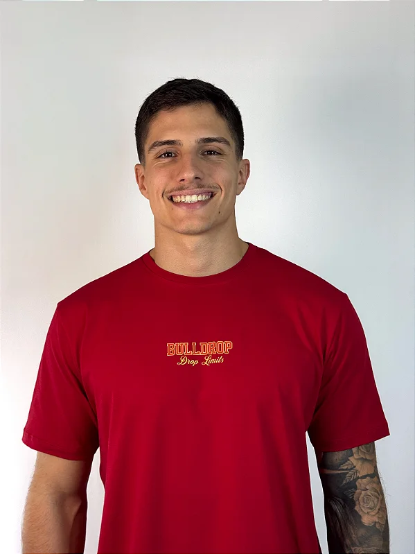 Camiseta Algodão Vermelha 2026