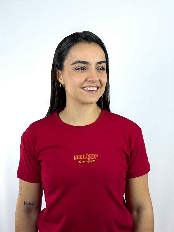 Baby Look Algodão Vermelha 2026