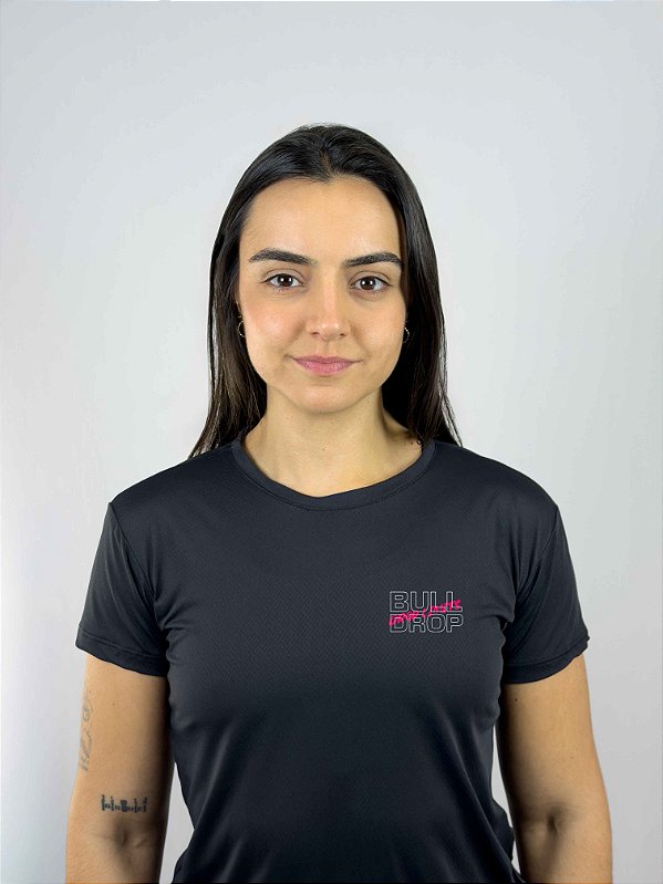 Baby Look Poliamida Preta Drop Limits