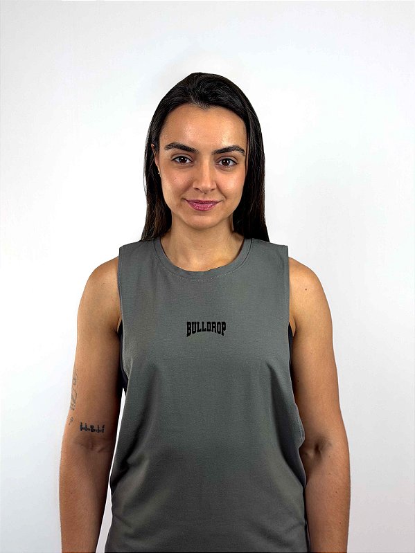 Regata Algodão Graphite Gray Feminina