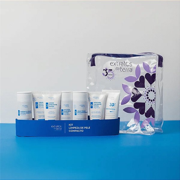 Kit Limpeza de Pele Compacto - Extratos da Terra