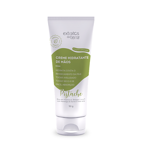 Creme hidratante de mãos pistache 50 g Extratos da Terra