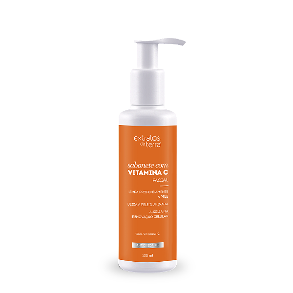 Sabonete Facial Com Vitamina C 130ml Extratos da Terra