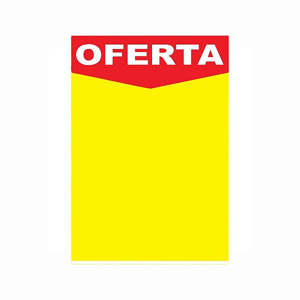 Cartaz oferta grande 29X39 C/10 UND