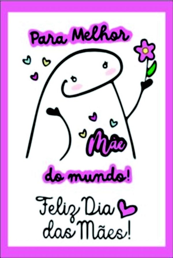 100 UND Cartão de Agradecimento: Dia das Mães - Para Melhor do Mundo