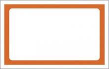 Etiquetas de PVC PS 7 x 4,5 C/50 UND - Branco com borda florescente