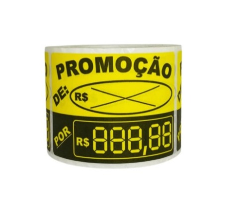 Etiqueta adesiva - Promoção neon