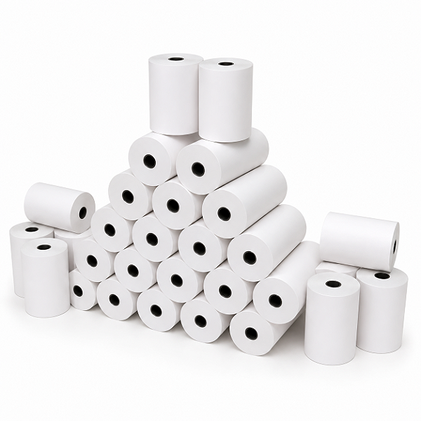 Bobina térmica cupom fiscal 79x40 - Caixa C/30 UND - Branco