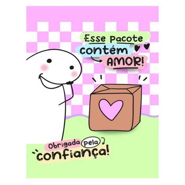 Cartão de agradecimento Flork C/100 Este pacote contém