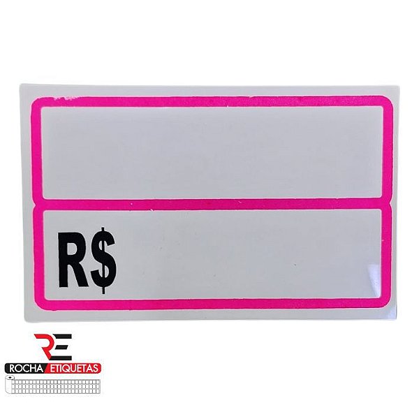 PLACA PVC - Preço Pink