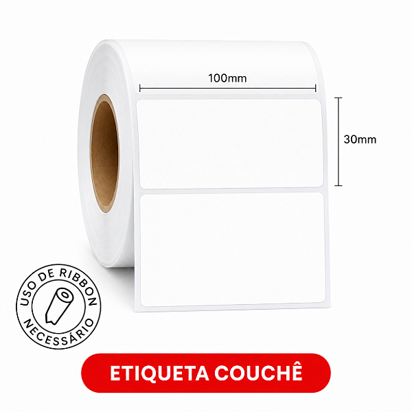 Etiqueta adesiva Couchê 32x22