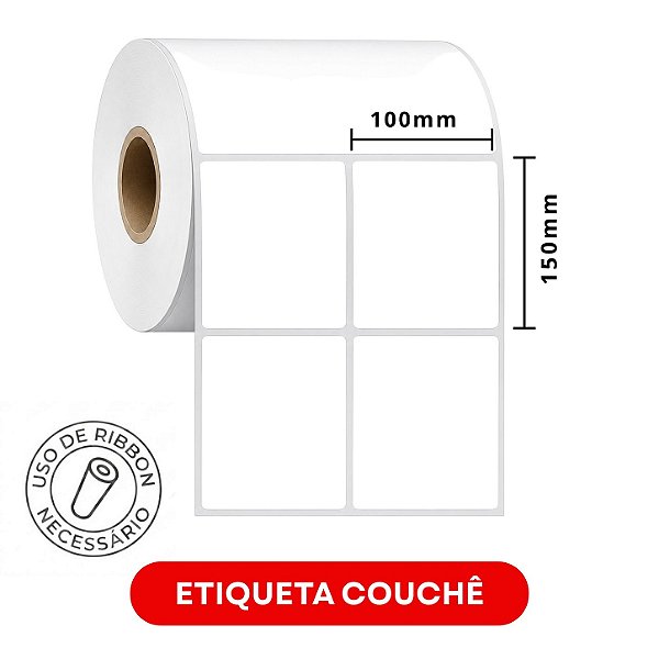 Etiqueta adesiva Couchê 50x70