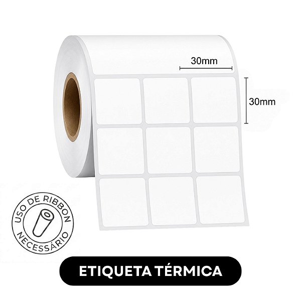 Etiqueta adesiva Térmica 30x30