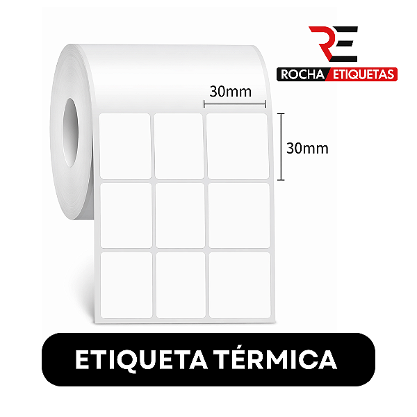Etiqueta adesiva Térmica 30x30