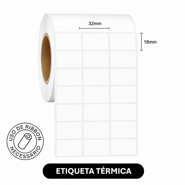 Etiqueta adesiva Térmica 32x18