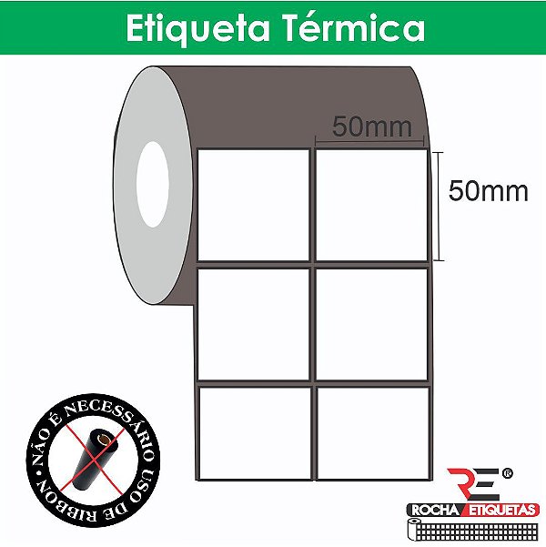 Etiqueta adesiva Térmica 50x50