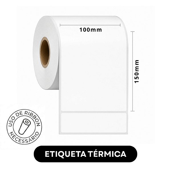 Etiqueta adesiva Térmica 100x150