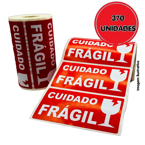 Etiqueta adesiva - Cuidado Frágil 100x50