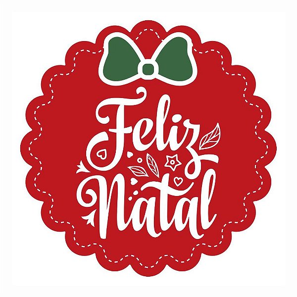 120 Etiquetas Adesivas de Natal - Modelo 3