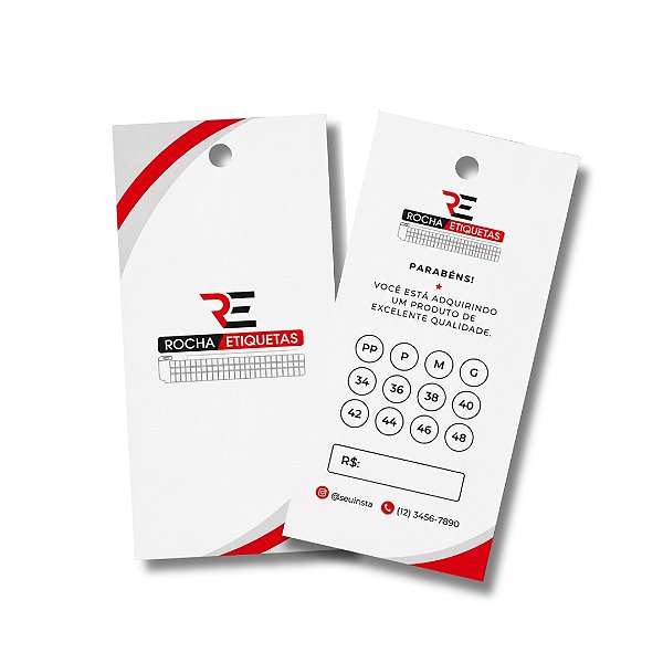 1.000 unidade de Tag Personalizada