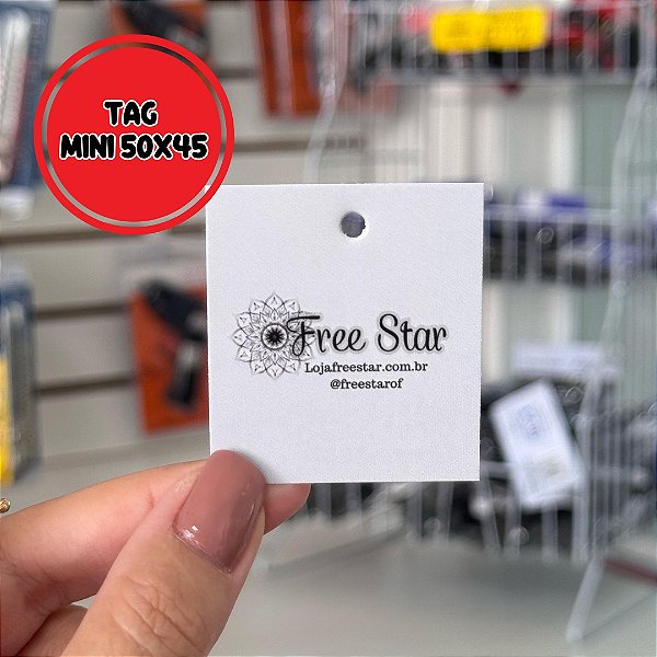 2.000 unidade de Tag Mini Personalizada