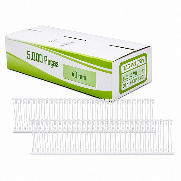 FIX PIN PINO PLASTICO IMPORTADO 40MM C/5.000 UNIDADES