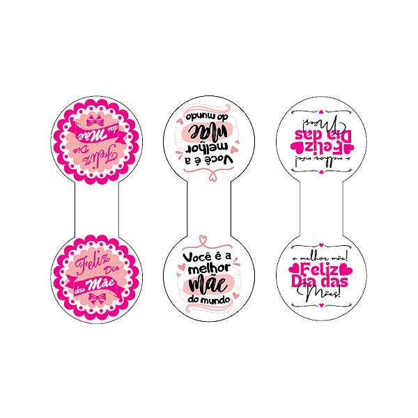 Lacre Adesivo Dia das Mães – 120 unidades