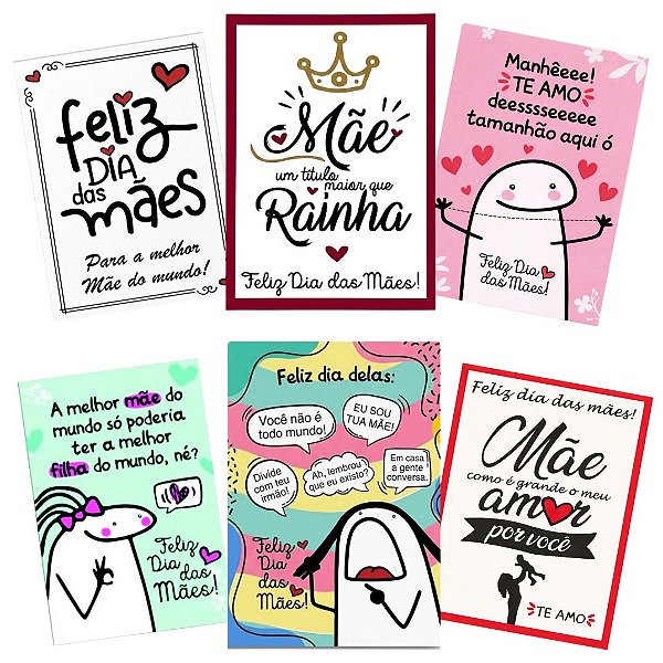 Cartão de agradecimento C/100 UND - Dia das Mães