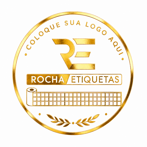 ETIQUETA HOT STAMP PERSONALIZADA 1 COR ETIQUETA PREMIUM