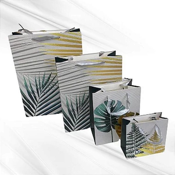 Sacola de Papel para Presente 23x18x10cm (M) - Pacote c/ 12