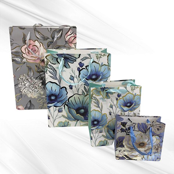 Sacola de Papel para Presente 40x30x12cm (XL) - Pacote c/ 12