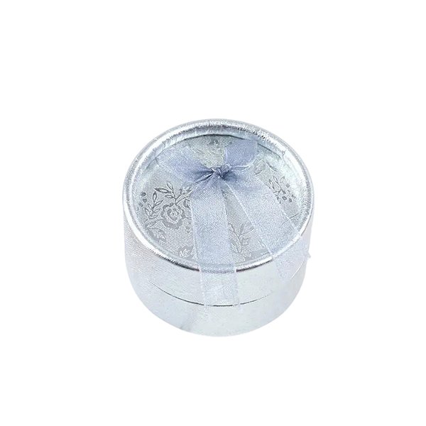 Caixa Papel Prata p/ Bijuteria 5x3,5cm - Pct c/ 12 - Four Star