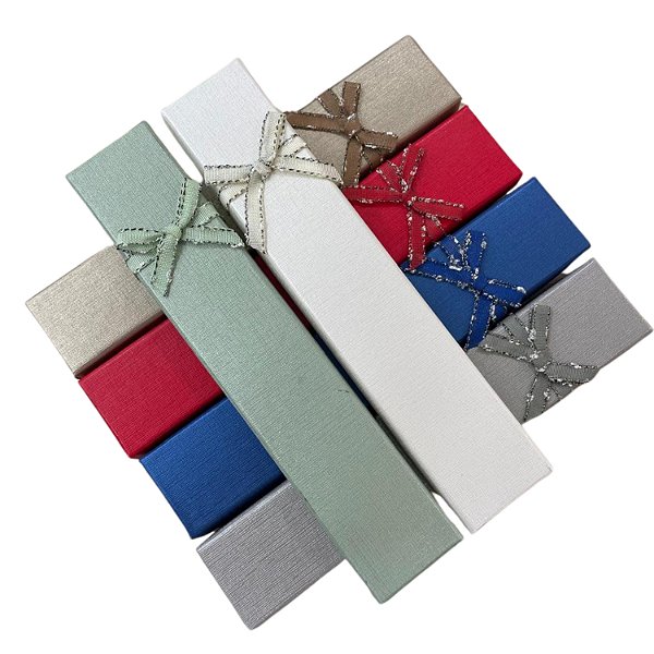 Caixinha de Papel P/ Bijuterias 4x21cm - Pct c/ 12