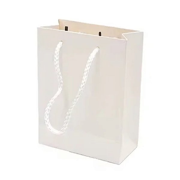 Sacola de Papel Branca 32x26x12cm - Pct c/ 12