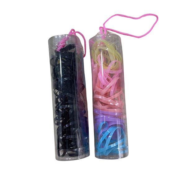 Elástico de Silicone Preto Y178-60 - Pct c/ 12