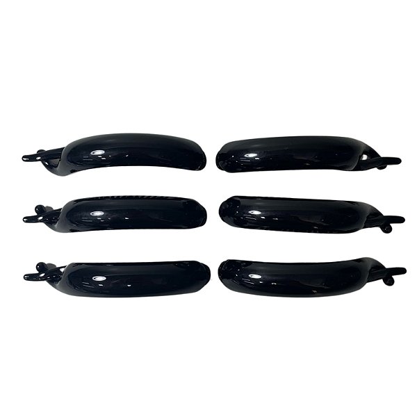 Banana de Plástico p/ Cabelo Preta 10cm - Pct c/ 12 - 3039-AC2