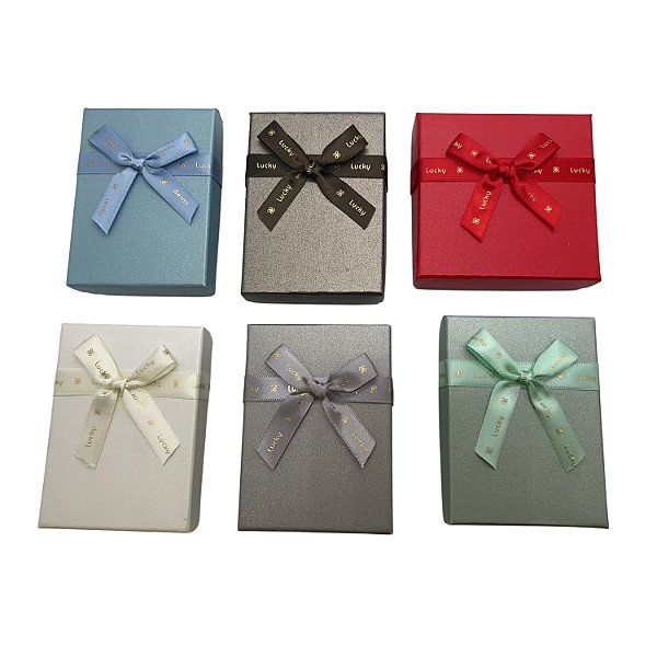 Caixinha de Papel para Bijuterias 7x10 cm - Pct c/ 24