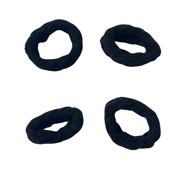 Rabicó de Tecido p/ Cabelo - Preto - 36 Peças