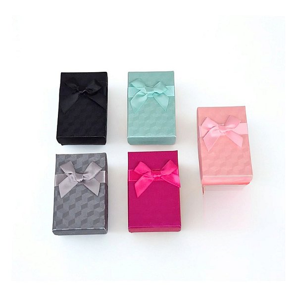 Caixinha de Papel para Bijuterias 5x8cm - Pacote c/ 24 un - Four Star