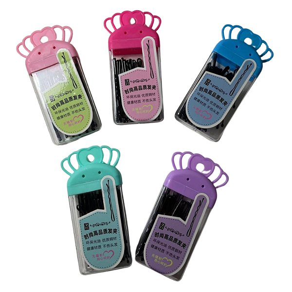 Grampo de Metal para Cabelo - Dzs em Cx, Cx c/ 240 Pcs