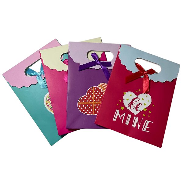 Sacola de Papel Estampada c/ Velcro (L) 24.5x12x31.5cm - Pct c/ 12