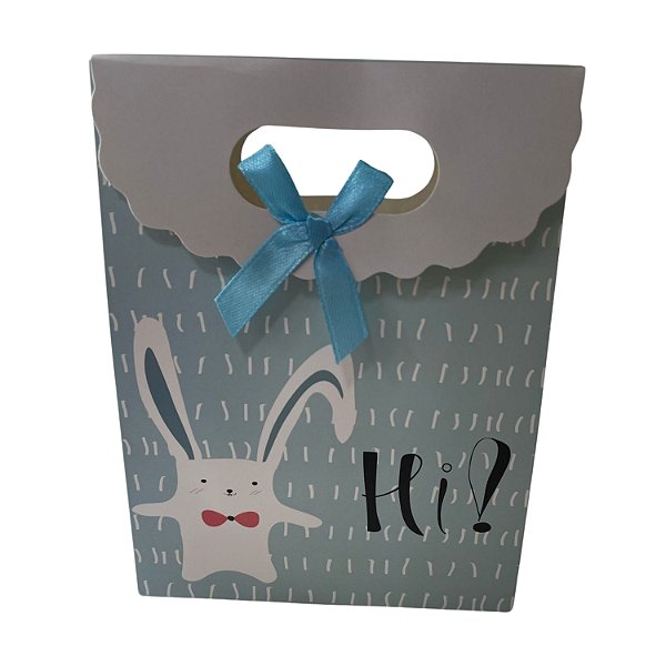 Sacola de Papel P/ Presente com Velcro Estampa Infantil (S) 12x6x16cm - Pct c/ 12