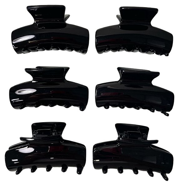 Piranha De Nylon Inquebrável p /Cabelo 6 cm - Pct c/ 12 -  6137-ACN2