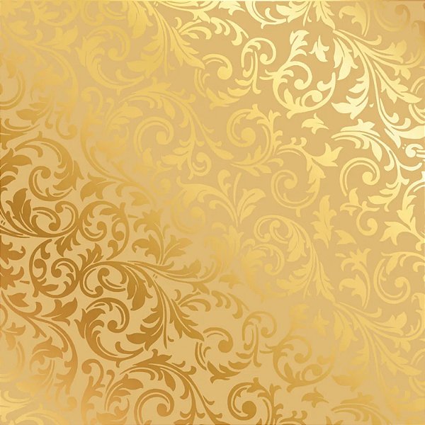 Saco para Presente Metal Arabesco Ouro 15x22cm - Pct c/ 50