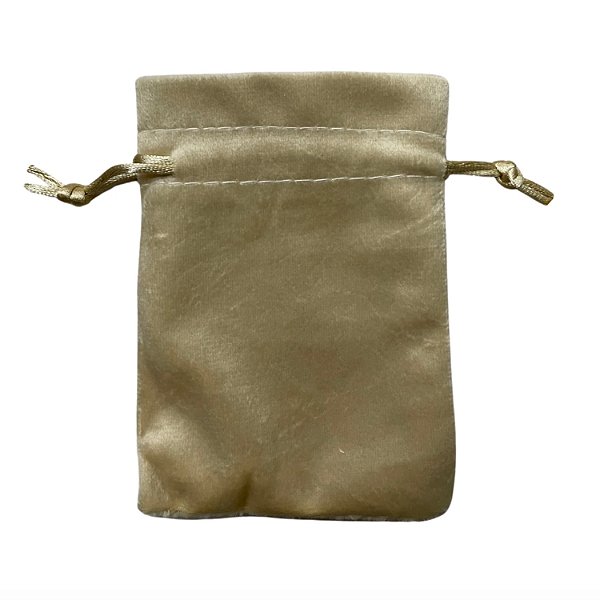 Saquinho de Veludo Dourado 13x18cm - Pct c/ 50