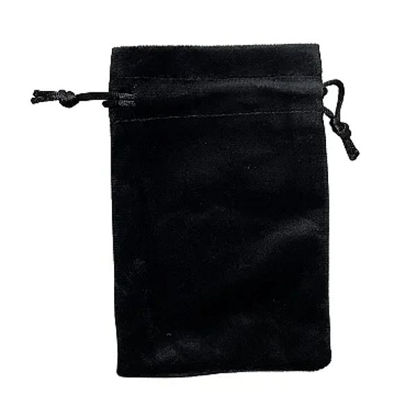 Saquinho de Veludo Preto 13x18cm - Pct c/ 50